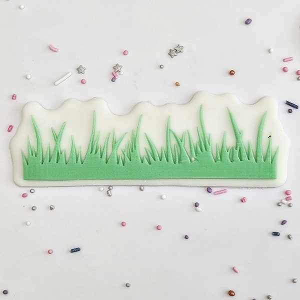 Grass embosser fondant stamp, acrylic Debosser for cookies, cupcakes