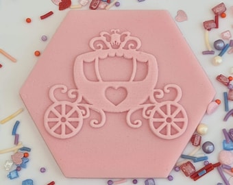 Princess acrylic debosser fondant stamp, for cookies, cupcakes and cake decorating
