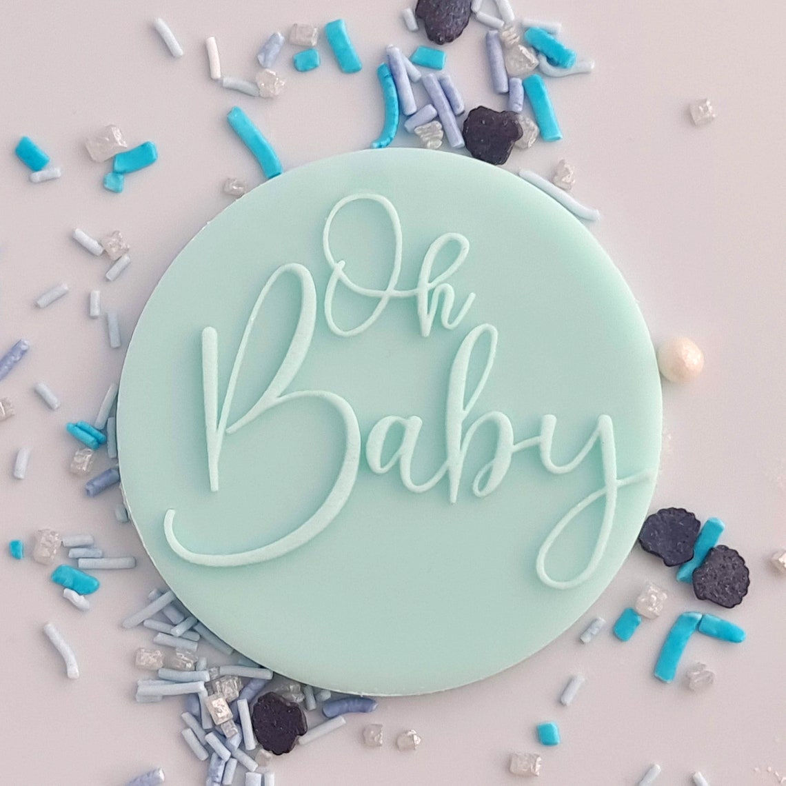 Oh Baby Embosser Fondant Stamp Acrylic Embosser for Cookies Etsy