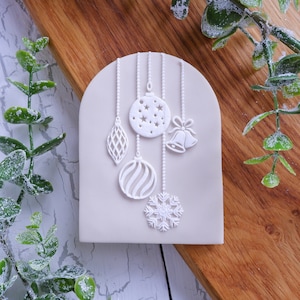 Christmas embosser acrylic fondant stamp, cookie debosser