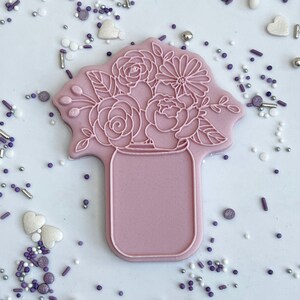 バレンタインデーエンボッサーフォンダンスタンプとマッチするカッター、クッキー、カップケーキ用のアクリルデボッサー