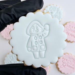 Bear Cookie Stamp, Perfect for Baby Showers and Birthdays! M&S size cookie cutter, personalised cookie stamp