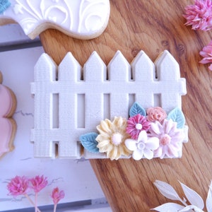 Fence embosser fondant stamp, acrylic Debosser for cookies, cupcakes