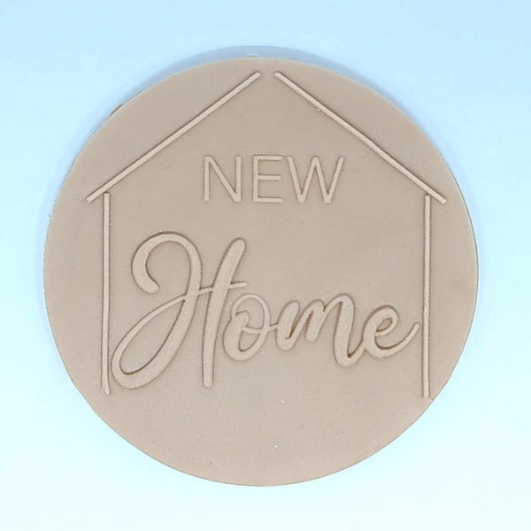 New Home embosser fondant stempel, acryl embosser voor koekjes, cupcakes en taartversiering debosser