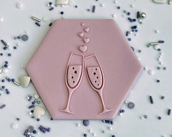 Valentine Day Love embosser fondant stamp, acrylic Debosser for cookies, cupcakes