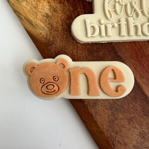 One embosser & Cookie Cutter Combo acrylic fondant stamp, embosser for cookies, cupcakes, and cake decorating debosser