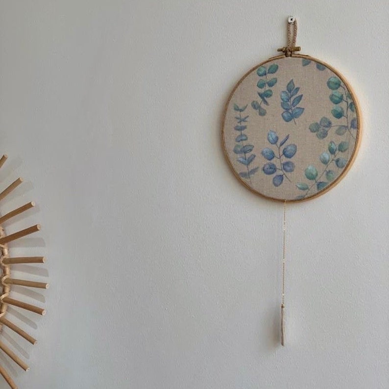Medium Hand Painted Wall Hanging Hoop Home Décor Etsy