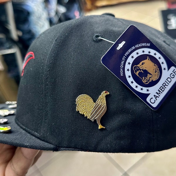 El Gallo Custom Metal Enamel Hat Pin