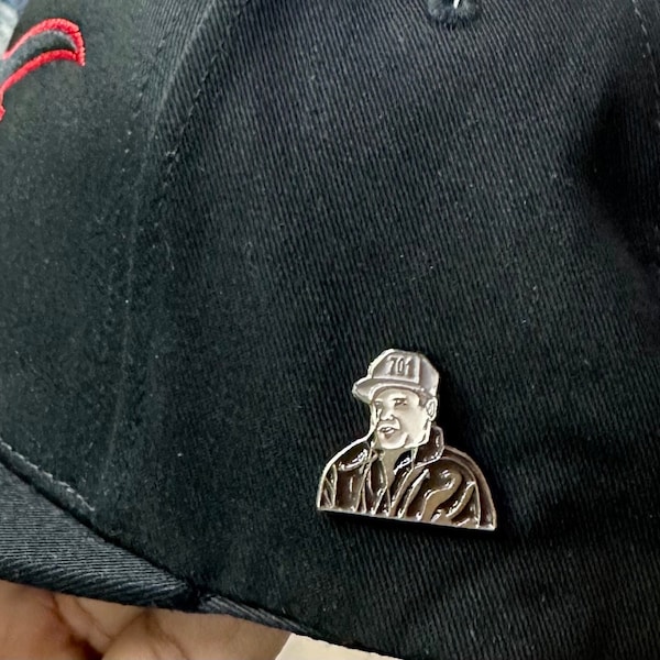 El Chapo Brown Custom Metal Enamel Hat Pin Narcos JGL 701