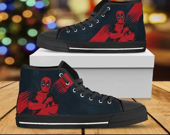 deadpool slip on shoes