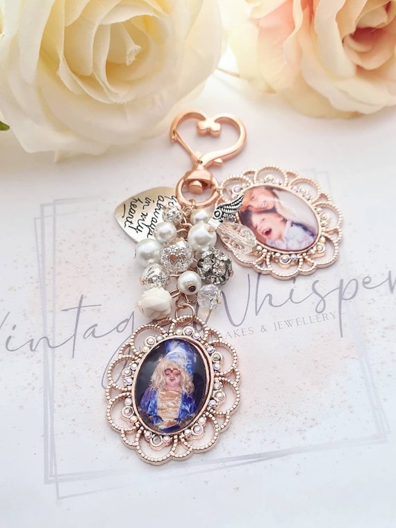 Rose gold shop memory pendant
