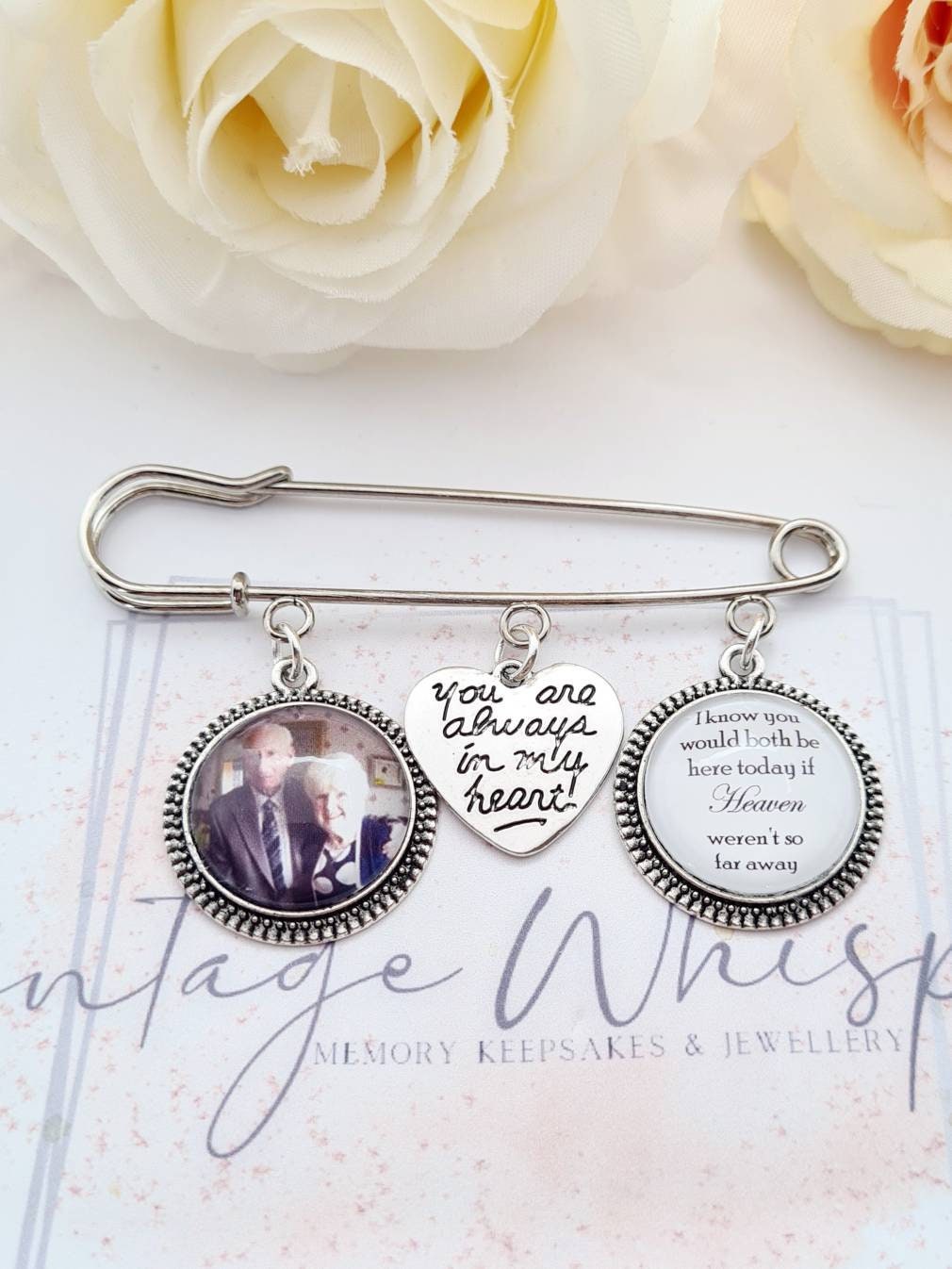 Grooms Memorial Photo Kilt Pin Lapel Pin Tie Pin Brooch for Suit Memo…