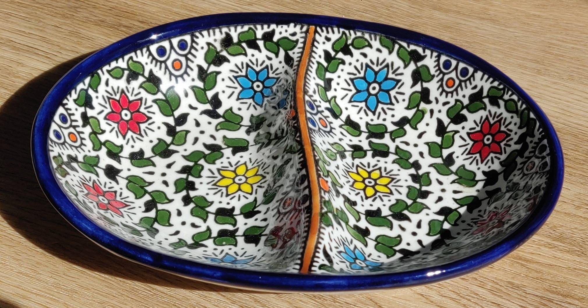 Oval Tray Ceramic for Serving by Palestine Artisans Etsy