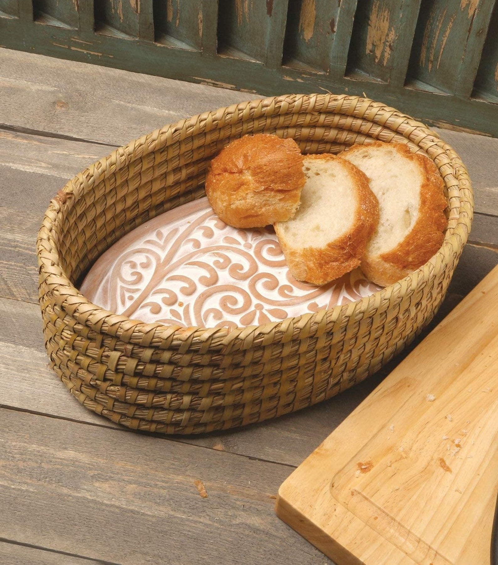 Bread Warmer Basket with Stone