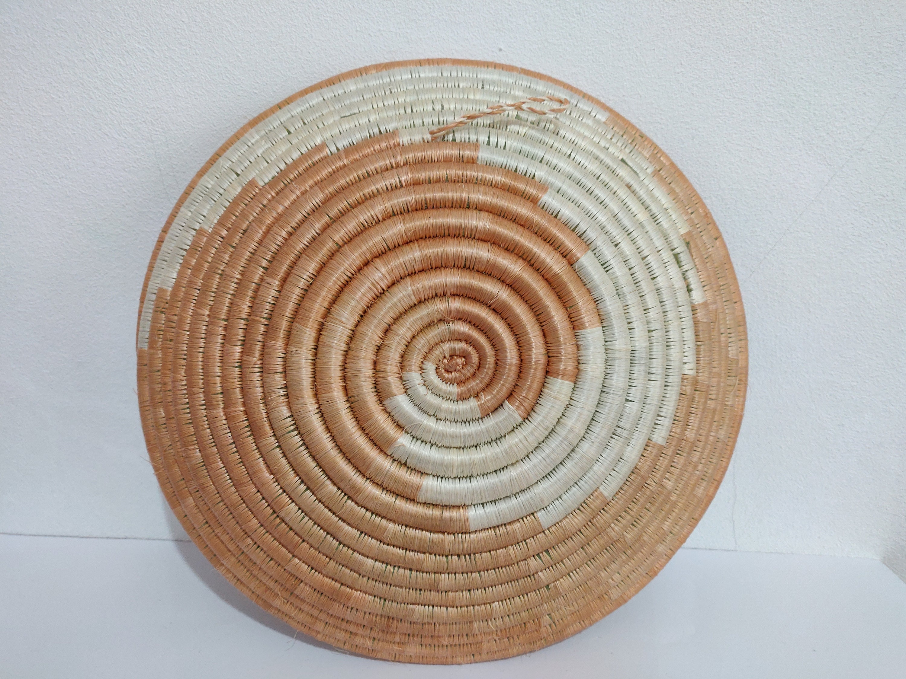 African Basket Woven Basket Sisal & Sweetgrass Boho Wall Etsy