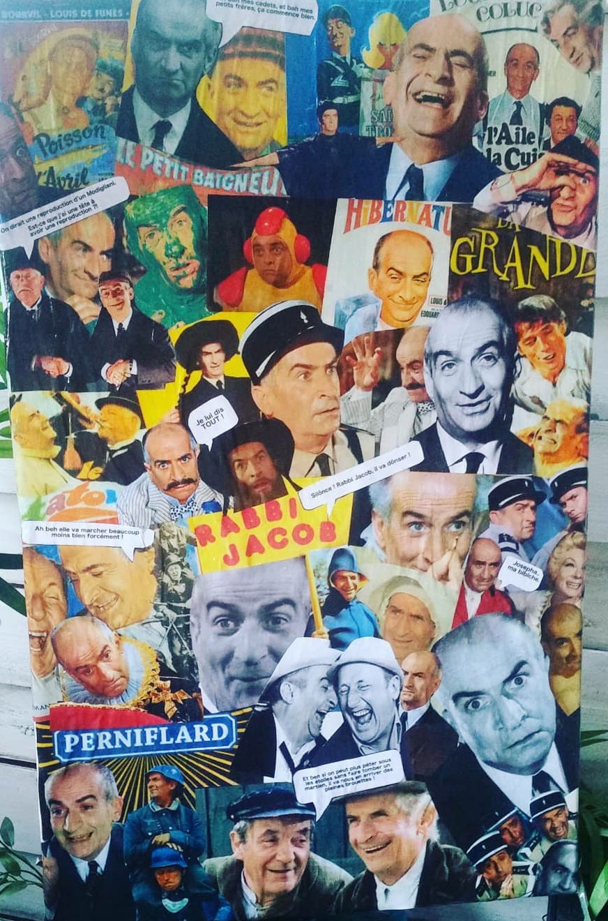 Collage Louis de Funes