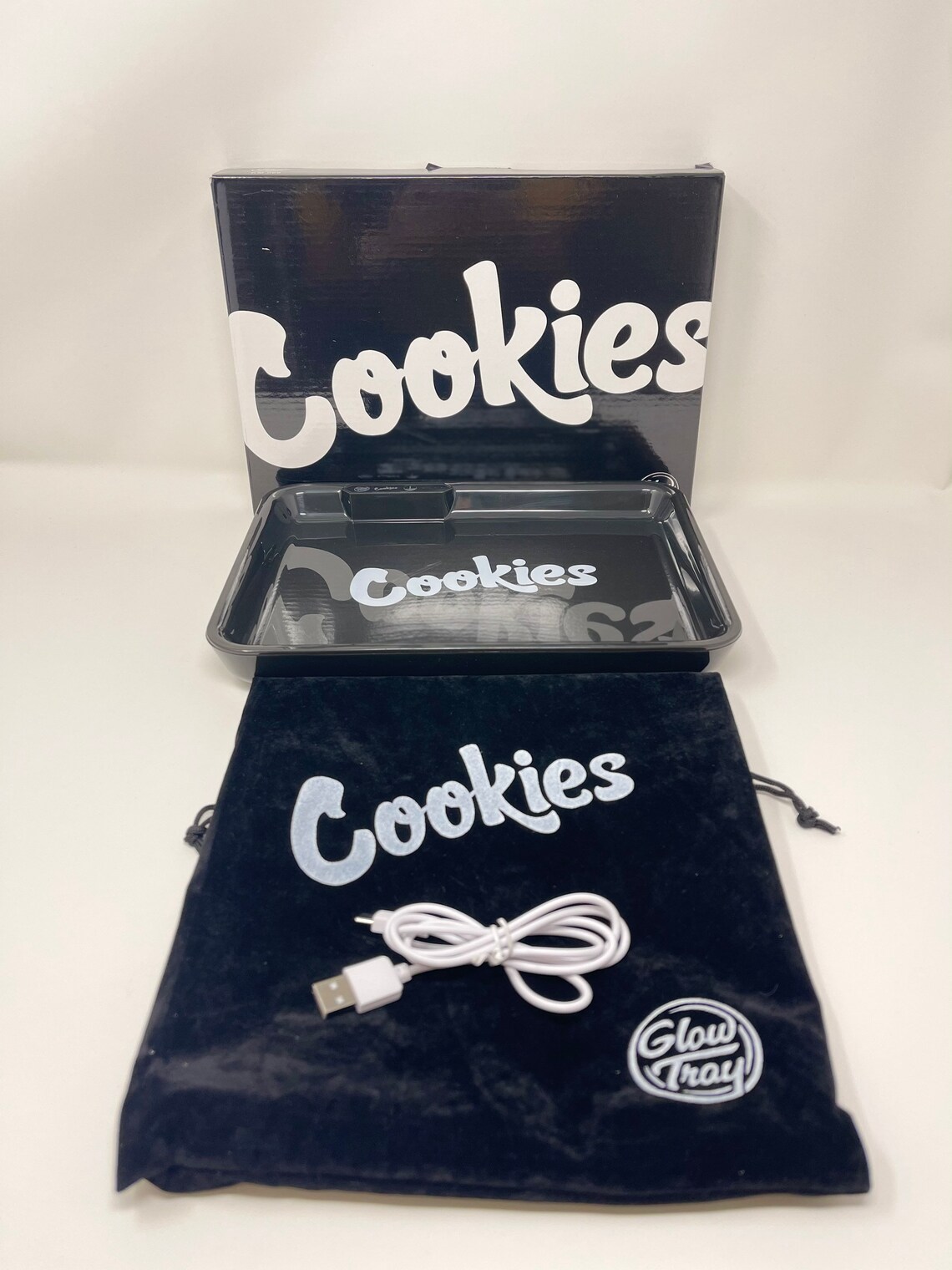 Cookies LED Glow Light Up Rolling Tray Newest Rechargeable Etsy