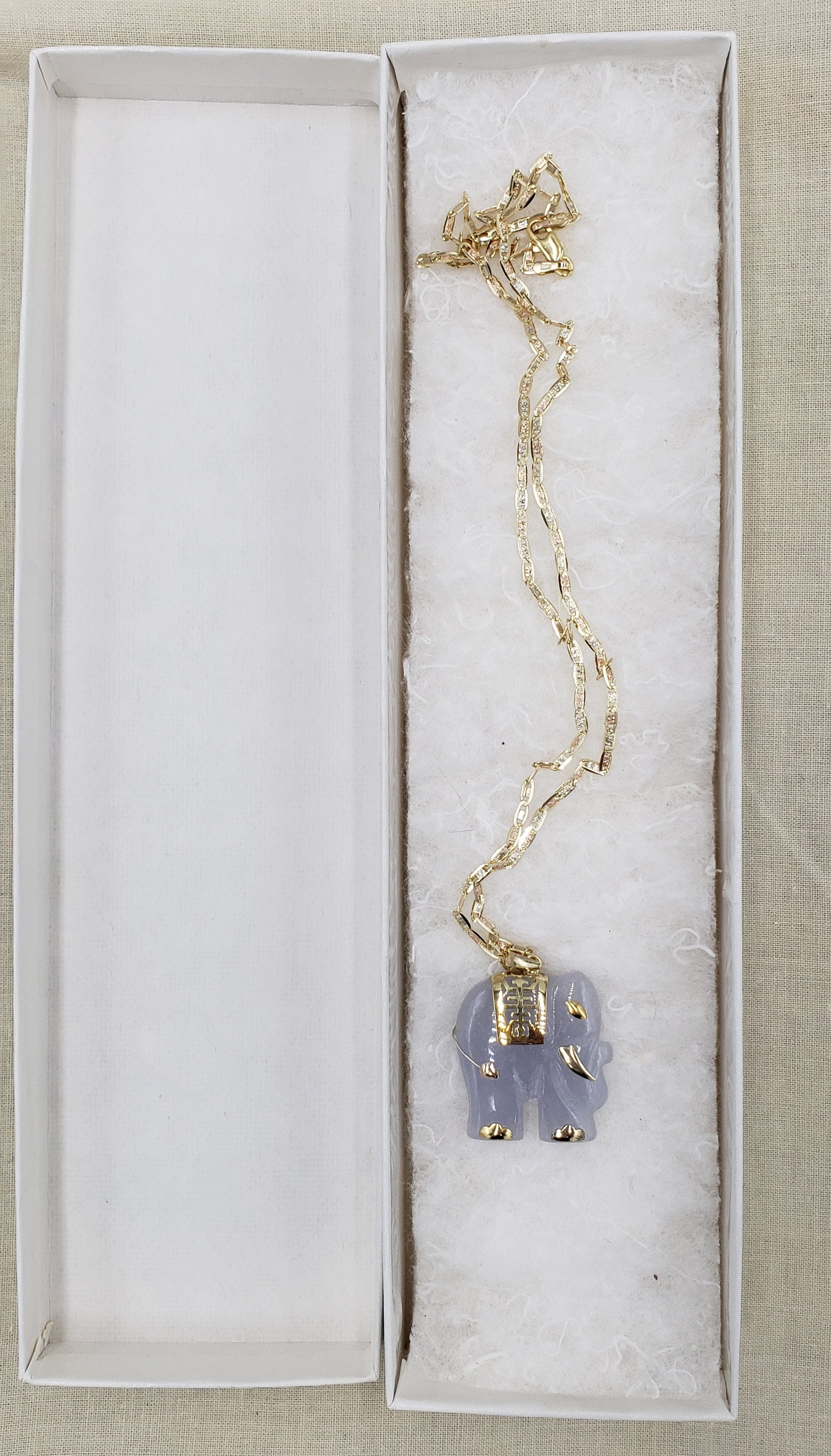 Jade Pendant. Purple Jade Elephant Pendant on 14K Gold Chain | Etsy