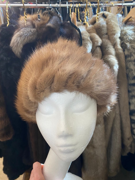 Mink Fur Hat Vintage Kates Boutique Canada Lovely 