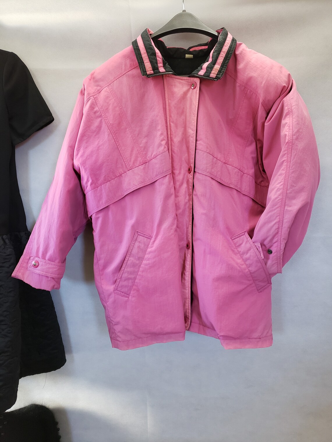 Vintage pink ski jacket London Fog Snowboard jacket Hot Pink Etsy