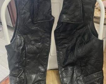 Kamizelka Leather Works, rozmiar M, czarna