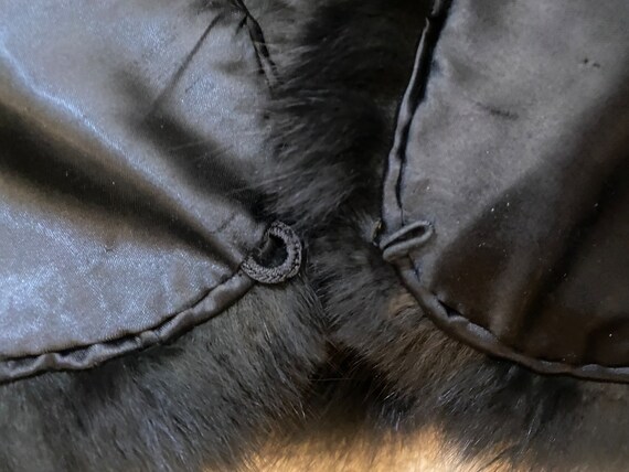 Elegant Black Faux Fur Shoulder Cape Shawl Wrap S… - image 2