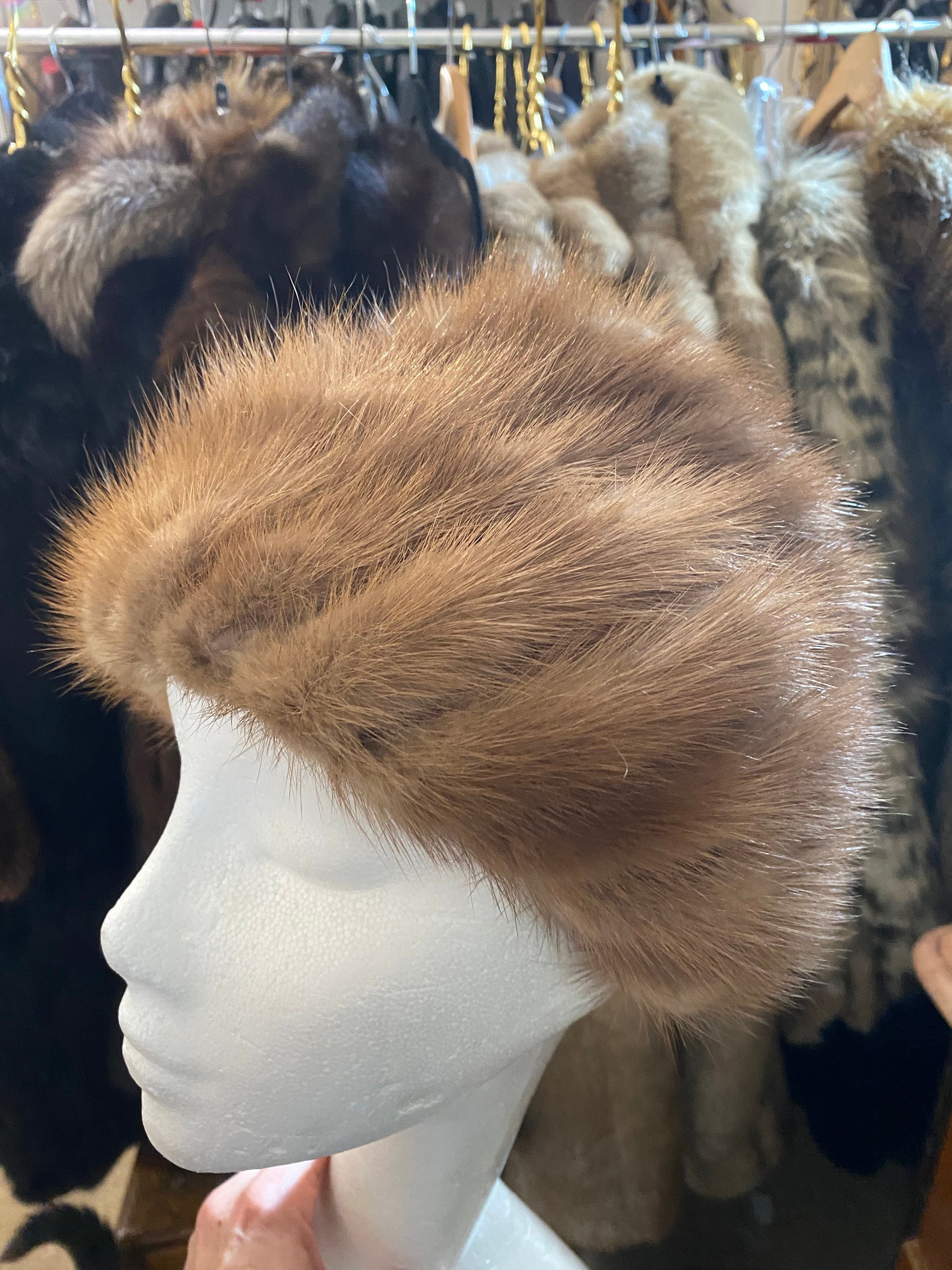 Vintage Mink Fur Beanie - Kates Boutique Canada - 1960s  display picture 2