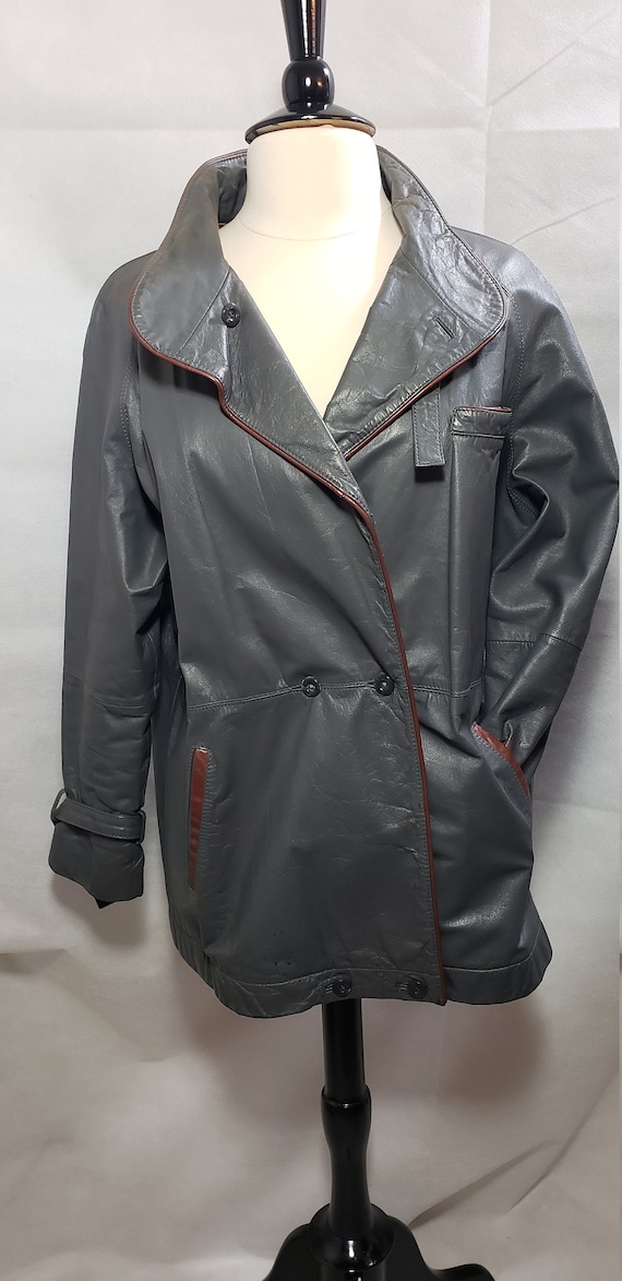 Leather jacket top size 16