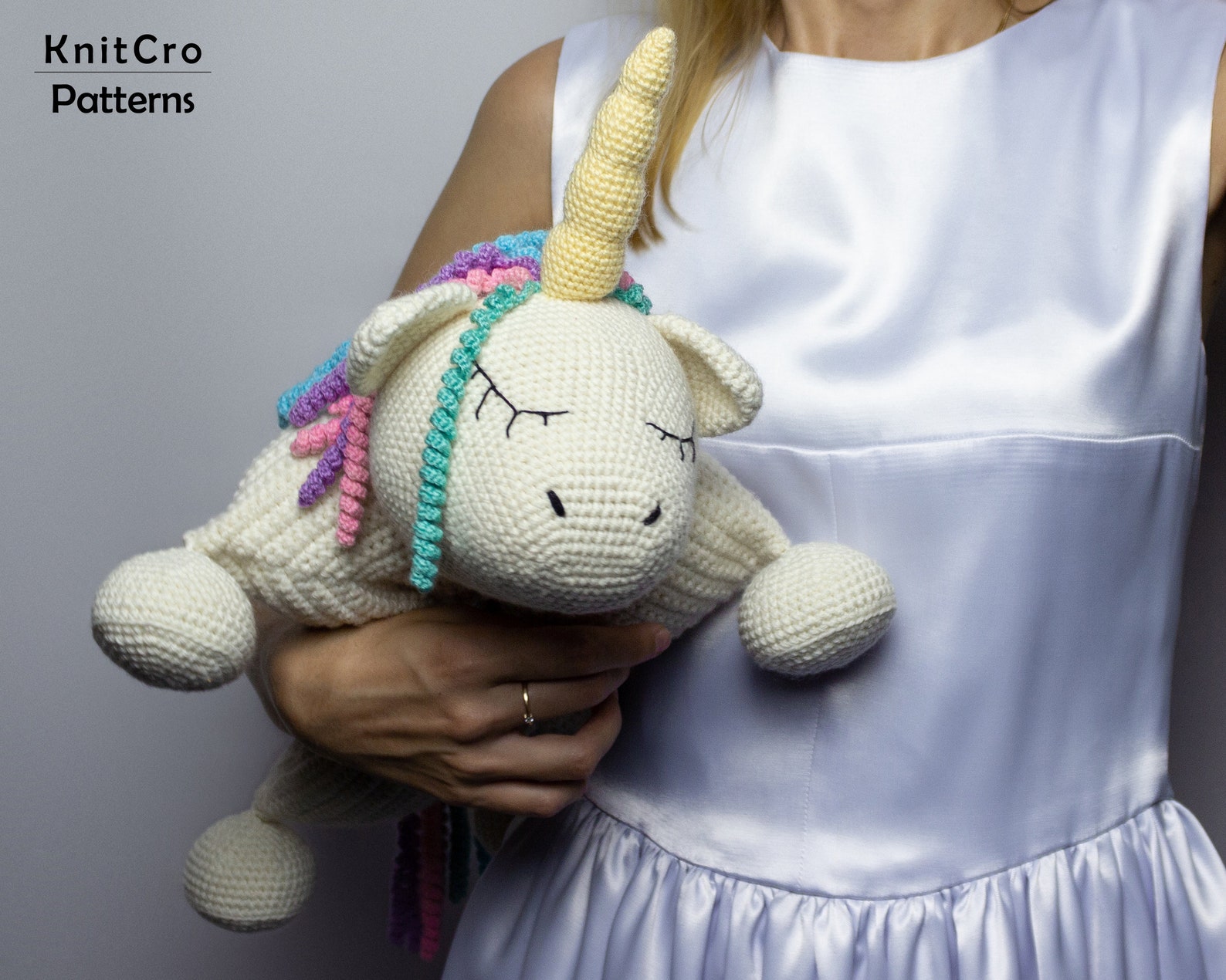 Crochet Rainbow Unicorn Pillow Pattern PDF Crochet Interior Etsy