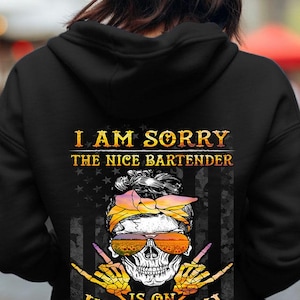Barkeeper is the best, Barkeeper T-Shirt, Geschenk für Papa und Mama, Barkeeper Hoodie-Es tut mir leid Der nette Barkeeper ist im Urlaub.