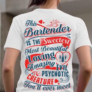 Bartender hoodie, Bartender gift, Gift for dad and mom,Bartender Sweatshirt, This Bartender is the Sweetest most beatiful loving Amazing.