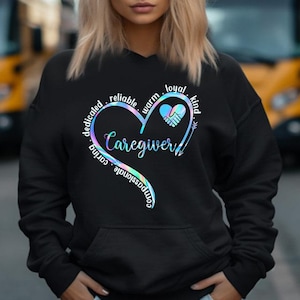 Caregiver Hoodie,Gift for Caregiver-Patriotic Caregiver T-Shirt– Gift for Nurses, Healthcare Workers, Care Providers, CNA Heroes - My Lover.