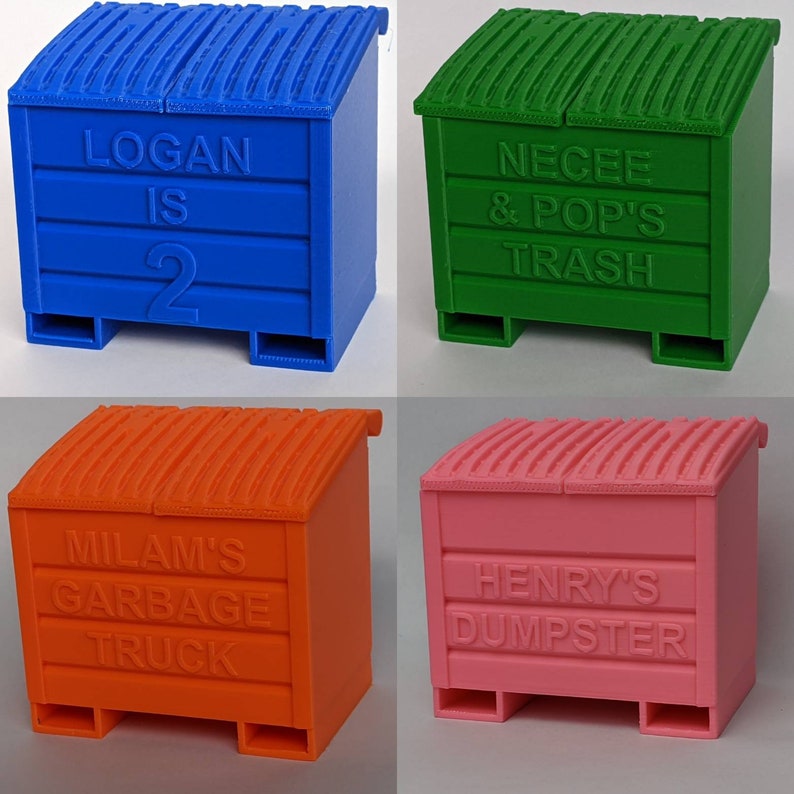 Dumpster Toy Personalized truck Not Included Etsy