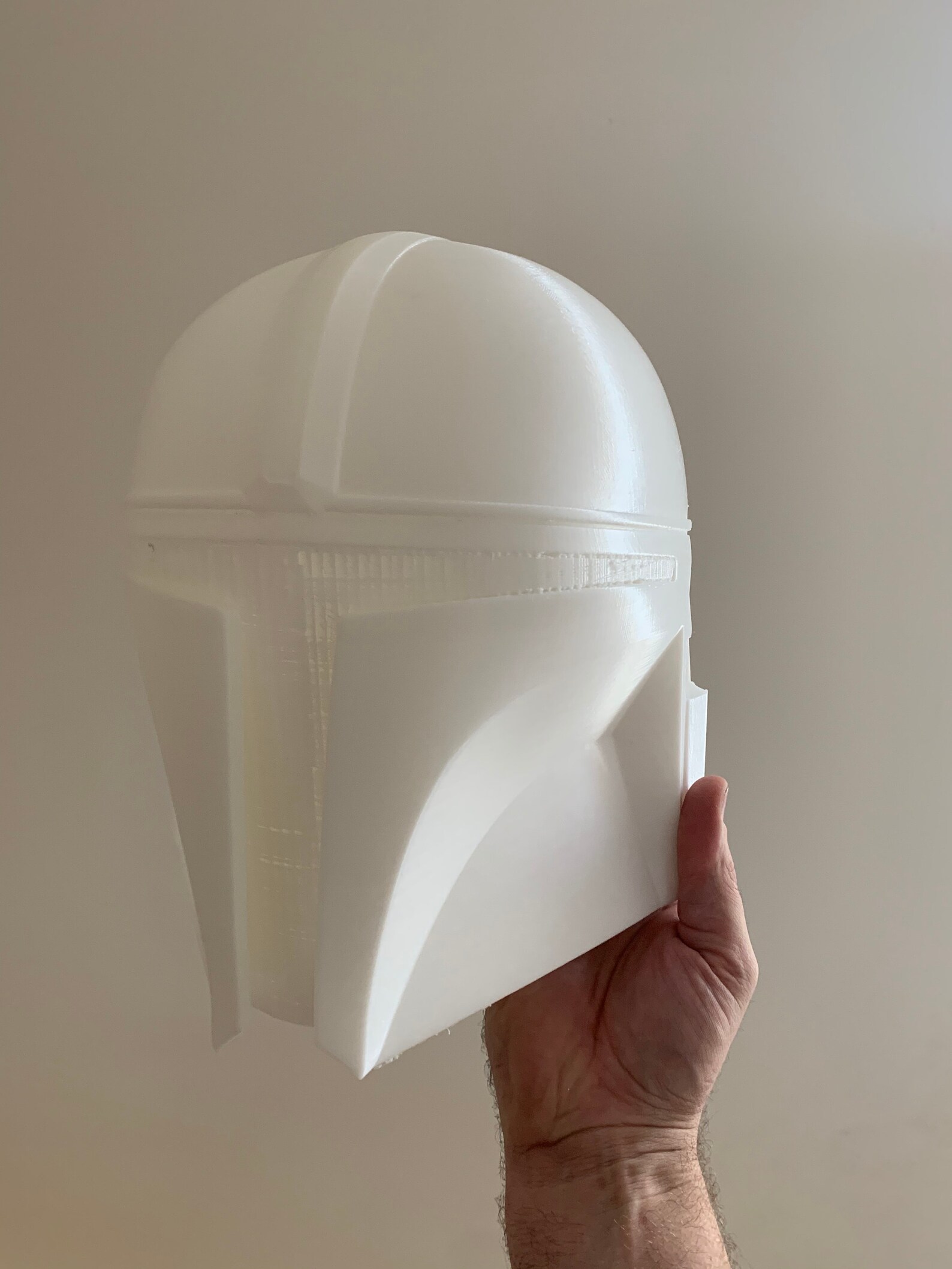 3d printed Mandalorian helmet DIY kit. Adult and child