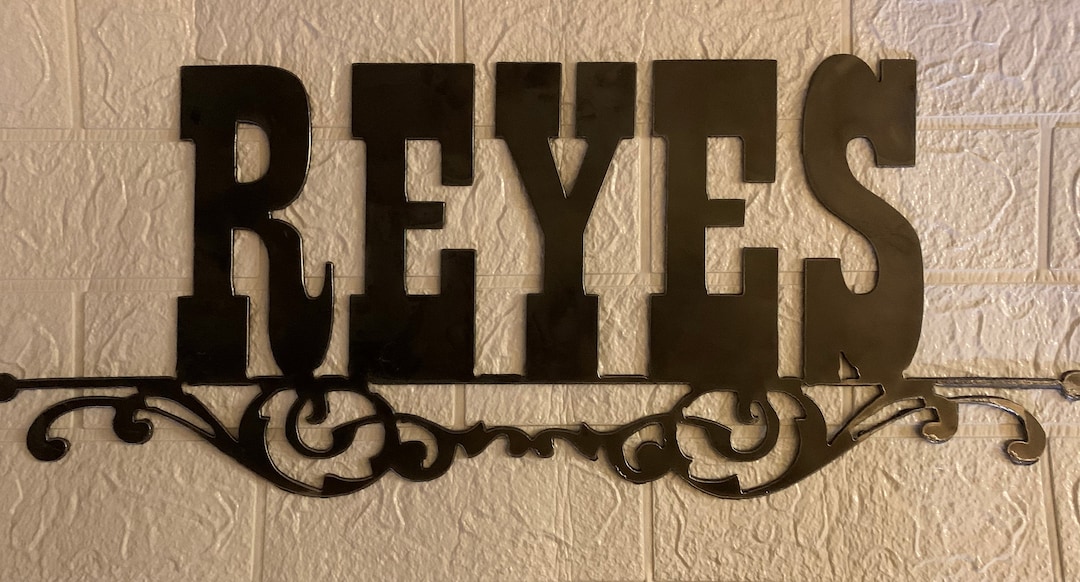 Metal Art Name Sign Etsy