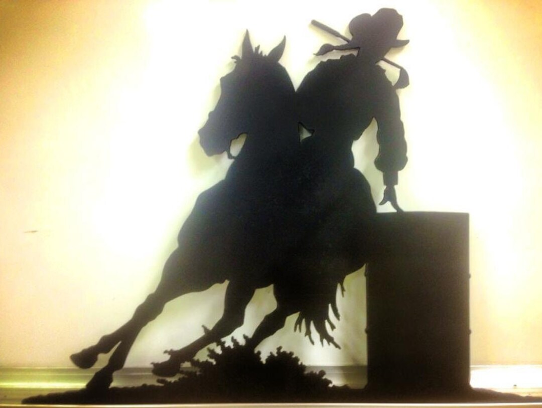 Metal Art - Barrel Racing - Etsy