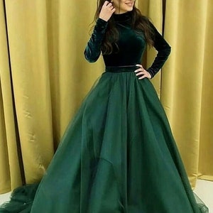 lehenga top - 2 piece party wear , velvet dress, long dress,gown,long sleeves,ball gown,wedding gown,evening gown,party gown,bridemaid dress