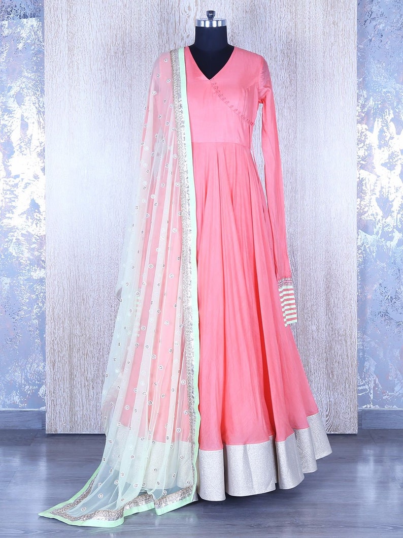 Anarkali Suit Pakistani Suit Traditional Suit Long Suit Etsy