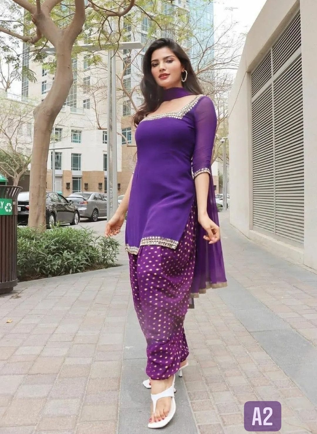 Punjabi Suit Set Top Salwar With Dupatta Patiyala Suit Punjabi Etsy