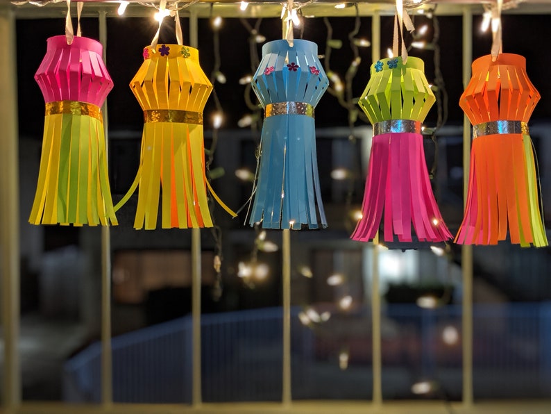 Diwali Lantern DIY kit Aakash Kandil for kids Pack of 10 | Etsy