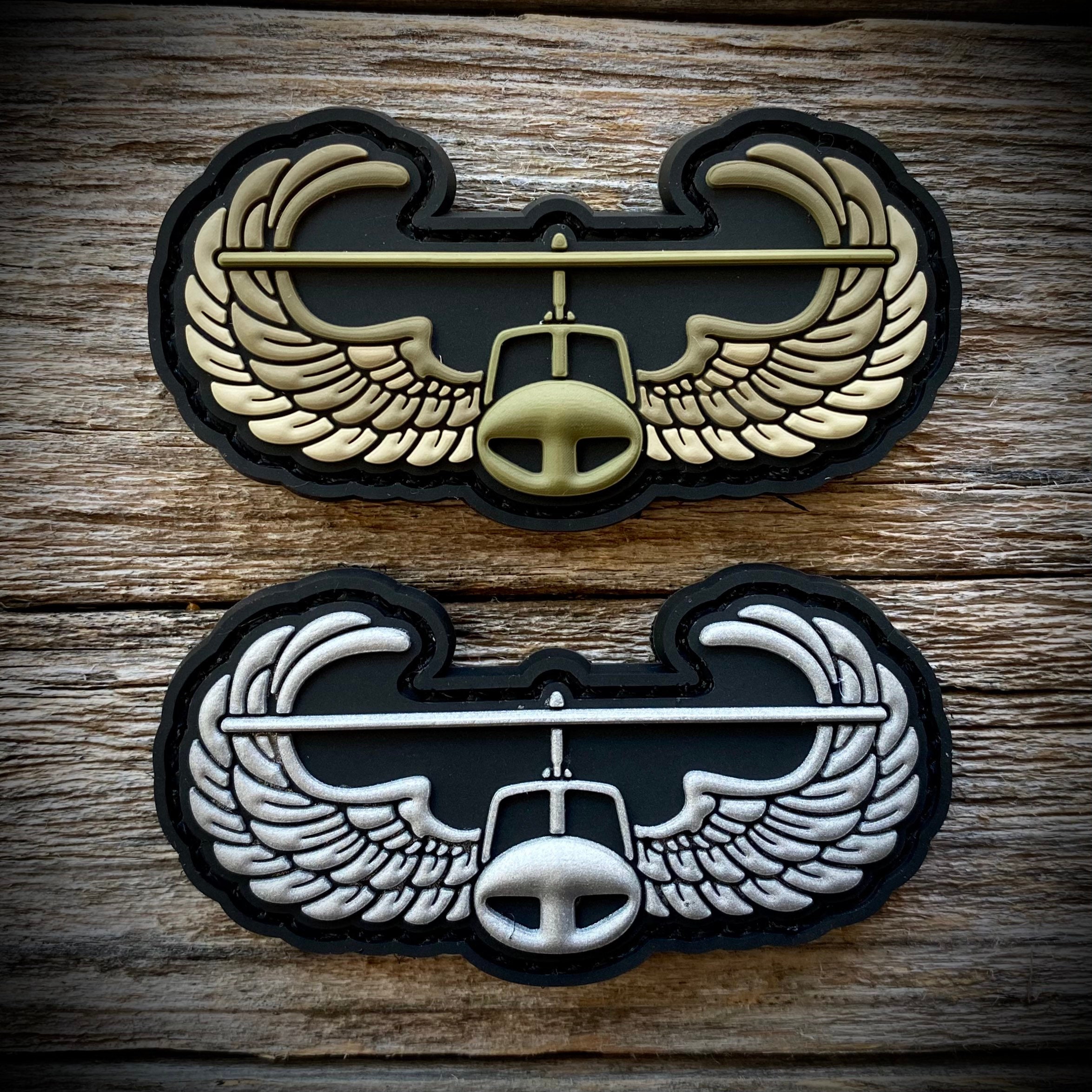 Air Assault Badge Morale Patch.2x3 Hook and Loop Patch. Made in The USA