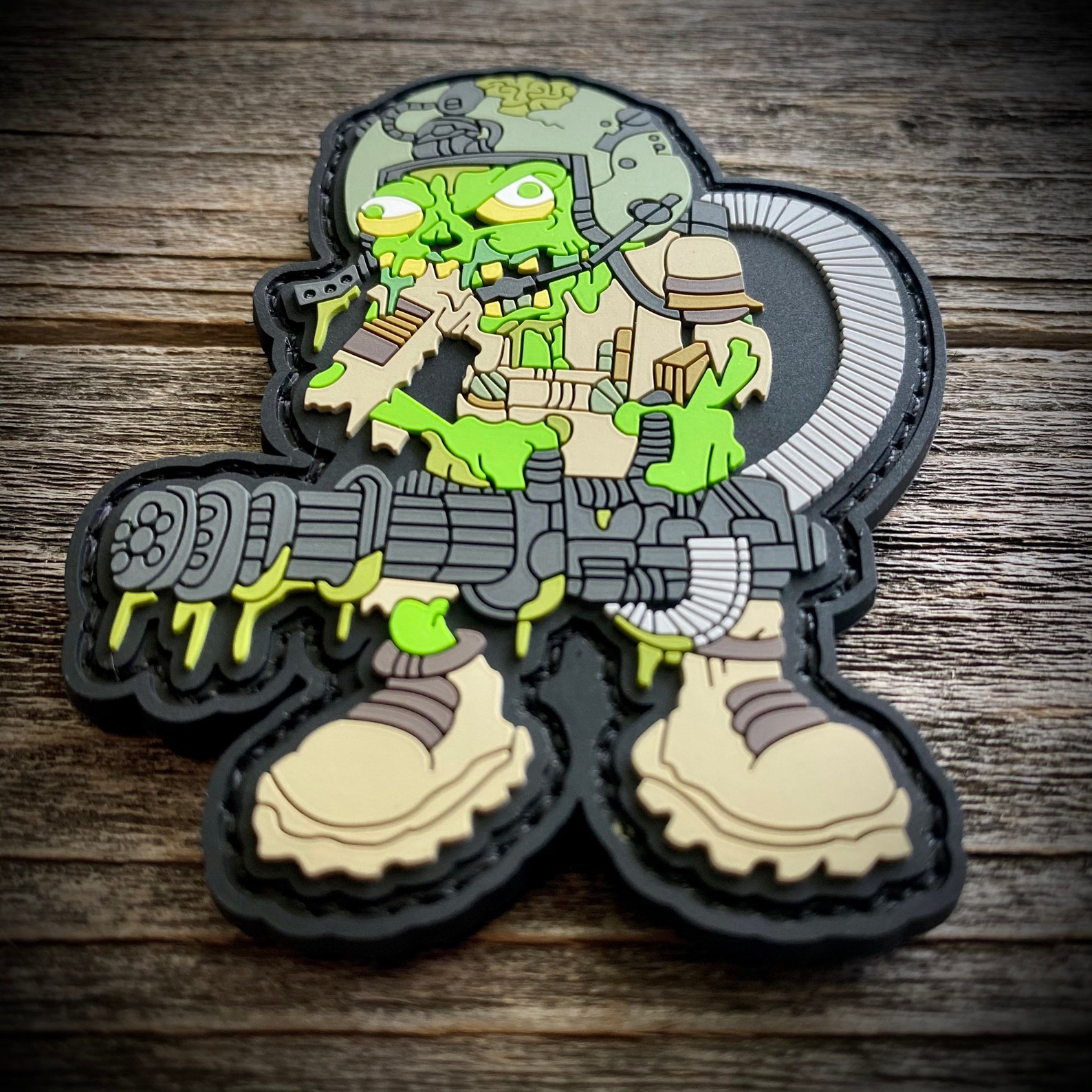 Zombie Door Gunner Patch PVC Morale Patch Military Etsy