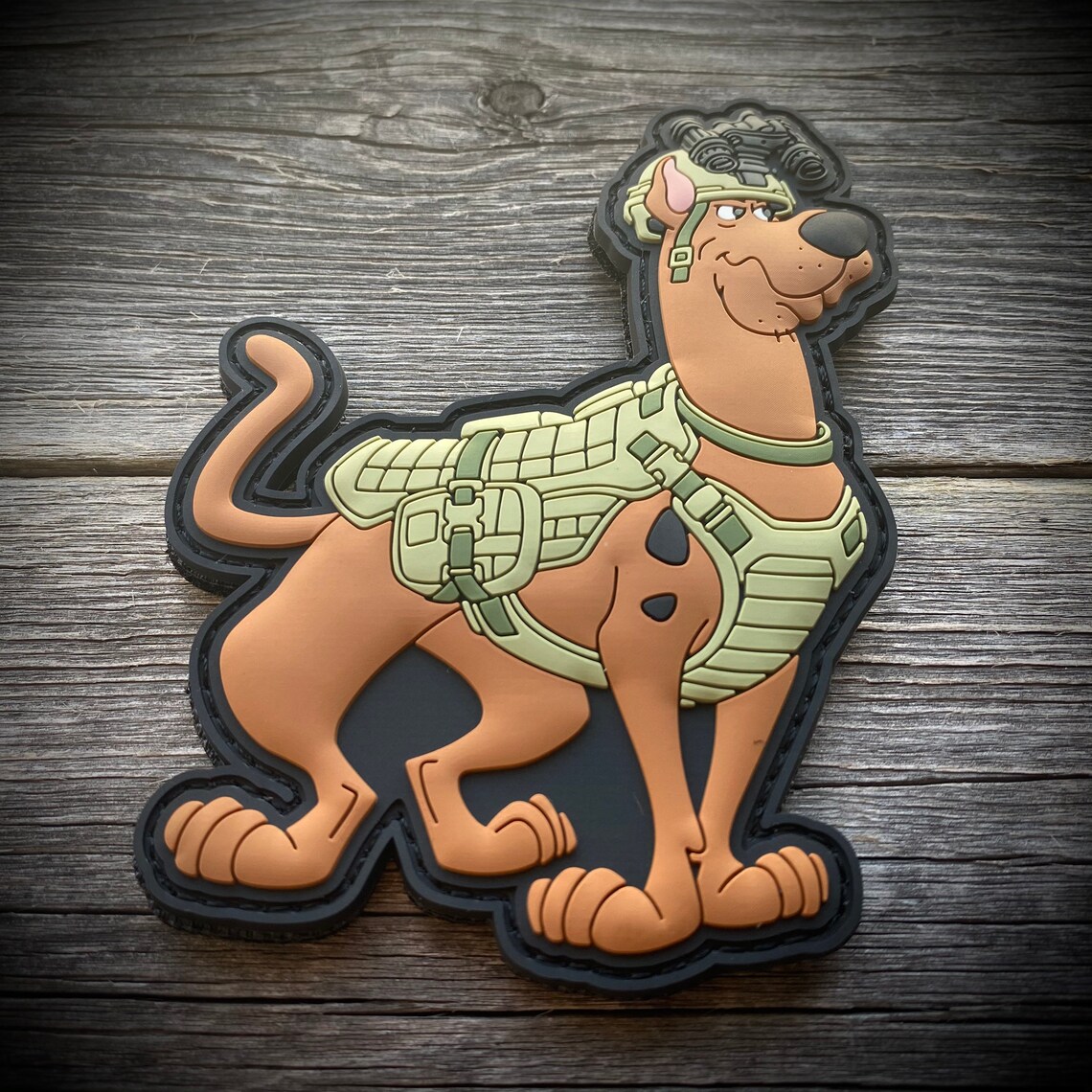 Tactical scooby Doo PVC Patch Scooby Doo Parody Fan Art Etsy