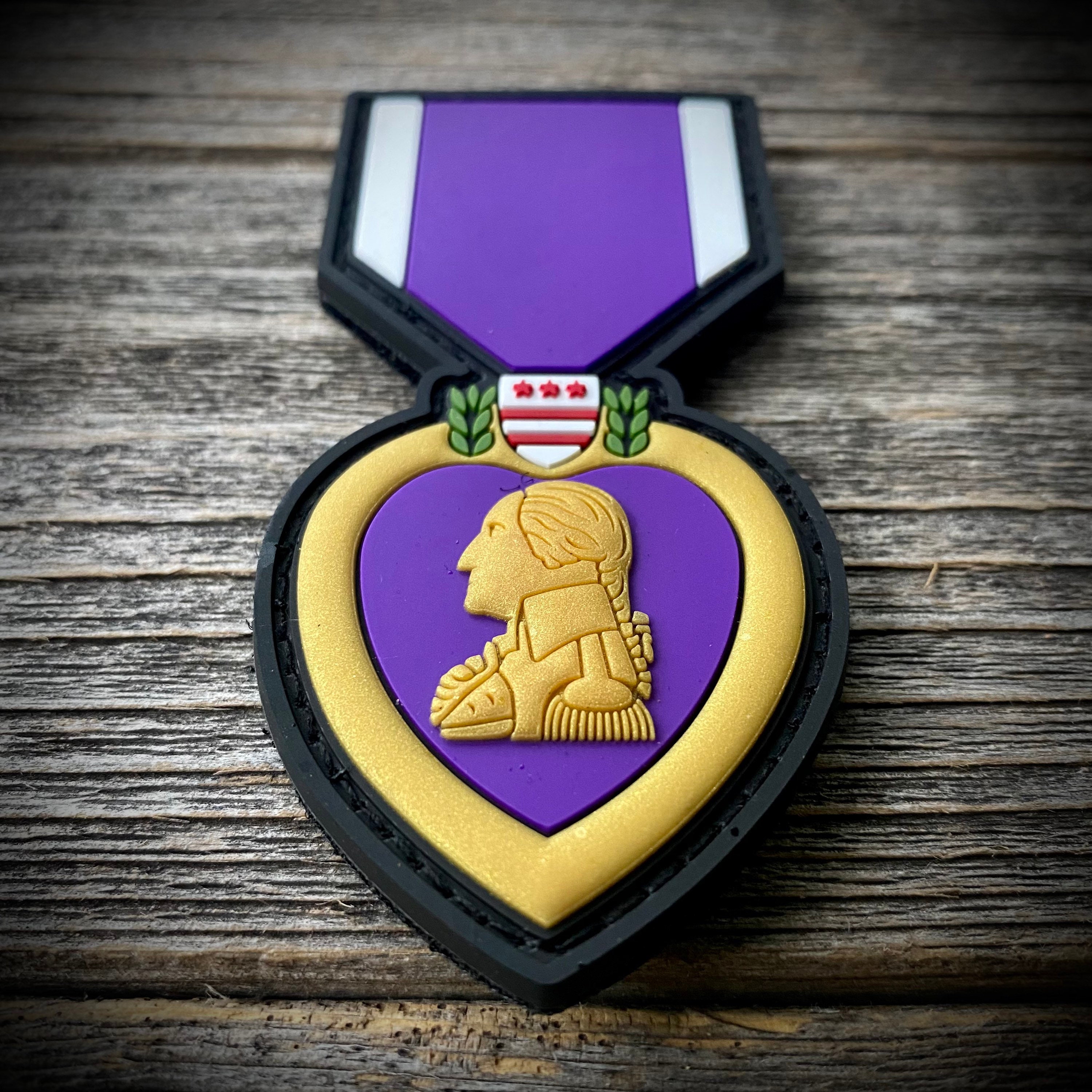 Purple Cross PVC Morale Patch