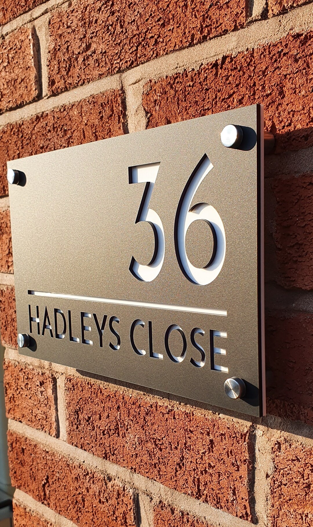 House Sign Contemporary House Sign Home House Number Modern