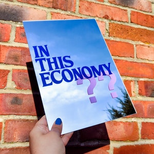 In This Economy?? A4 Mirror (Wall Art, Home Decor) Gift Idea