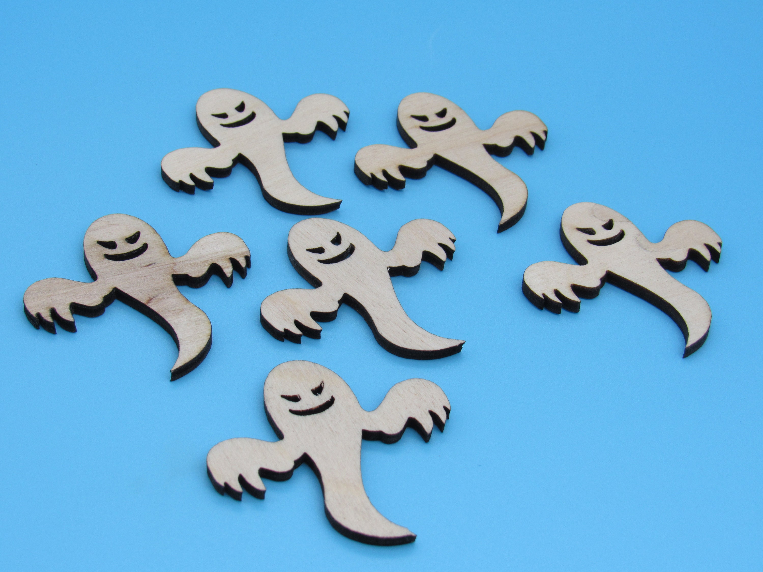 Wooden Ghost Shapes For Crafts Wooden Ghost Blanks Halloween | Etsy