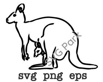 Download Baby Kangaroo Svg Etsy
