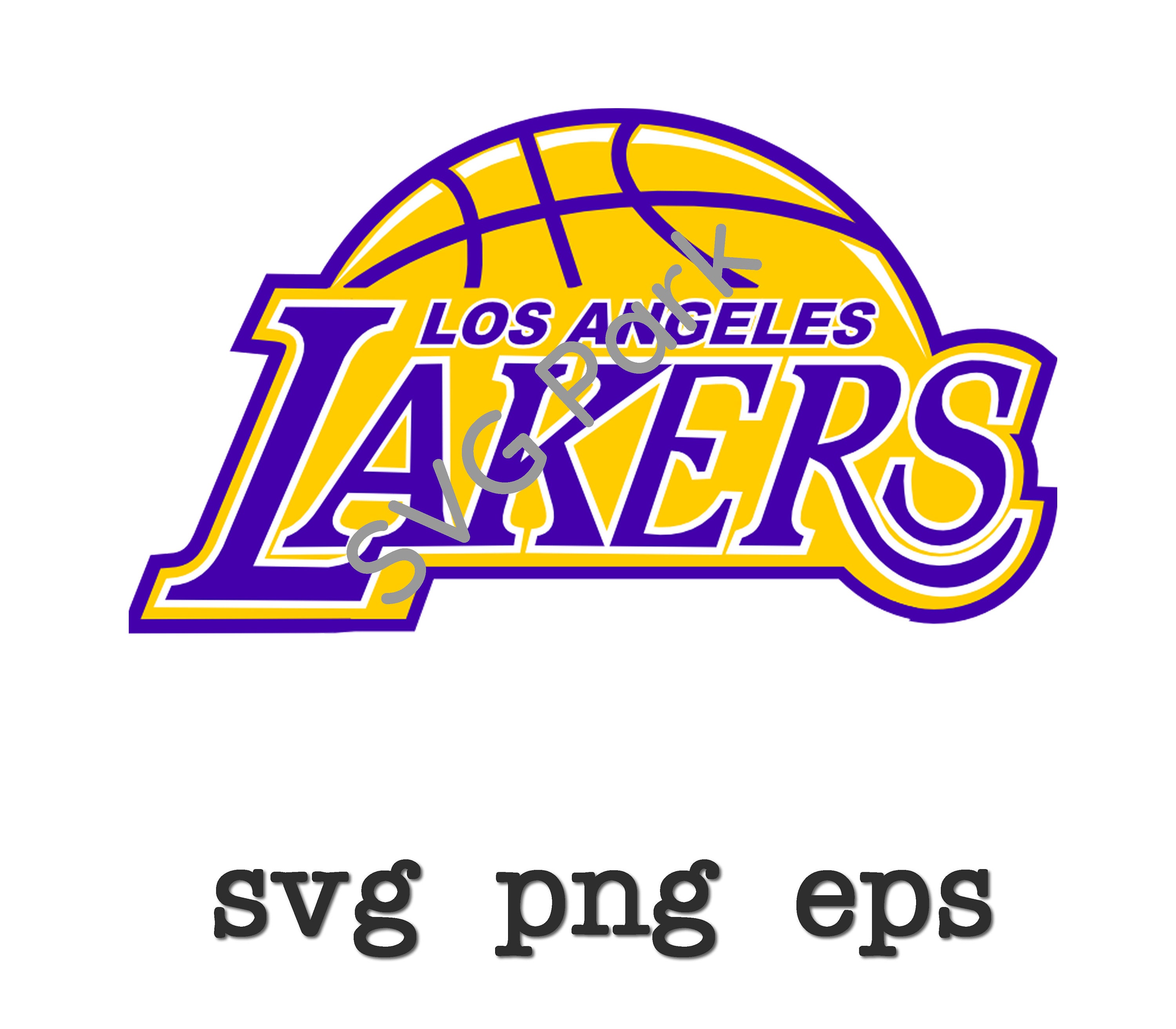 Los Angeles Lakers svg files png & eps | Etsy