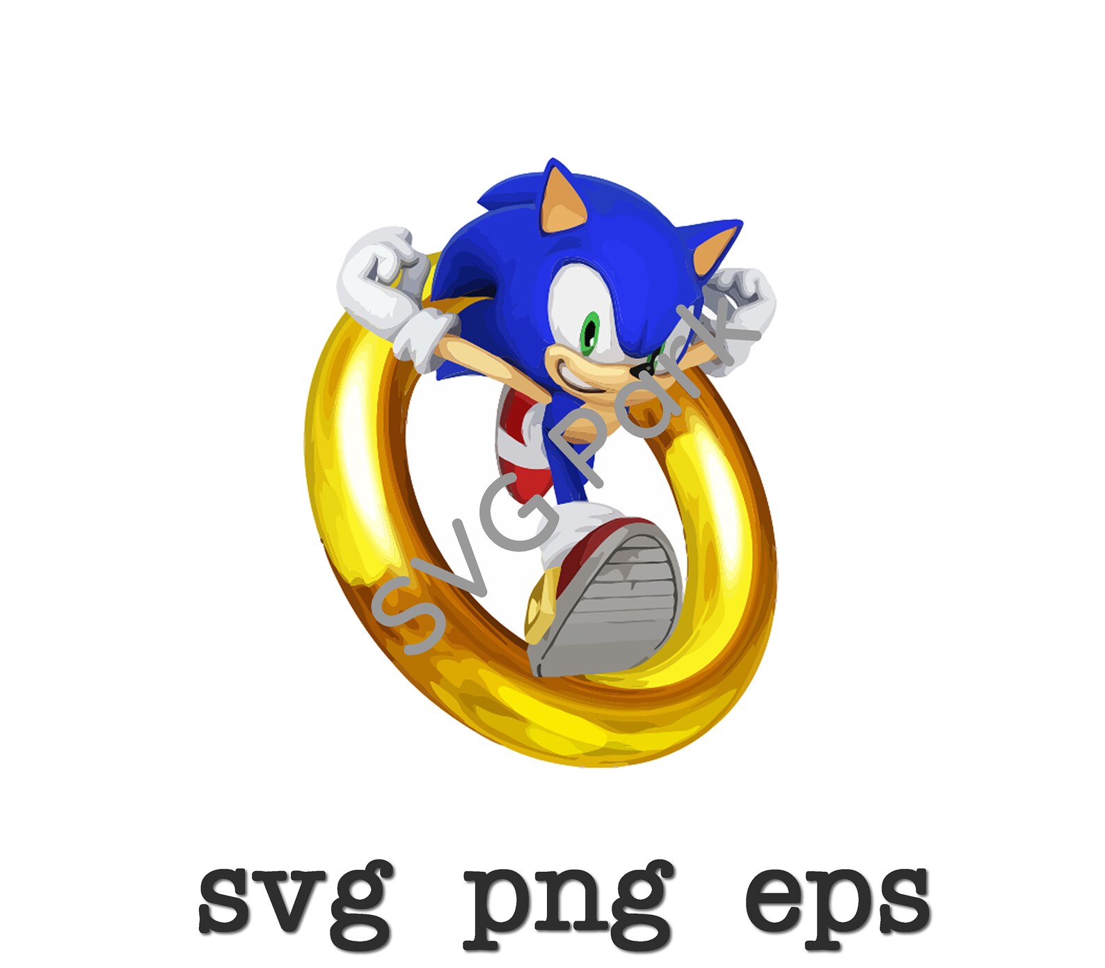 Sonic The Hedgehog Rings SVG